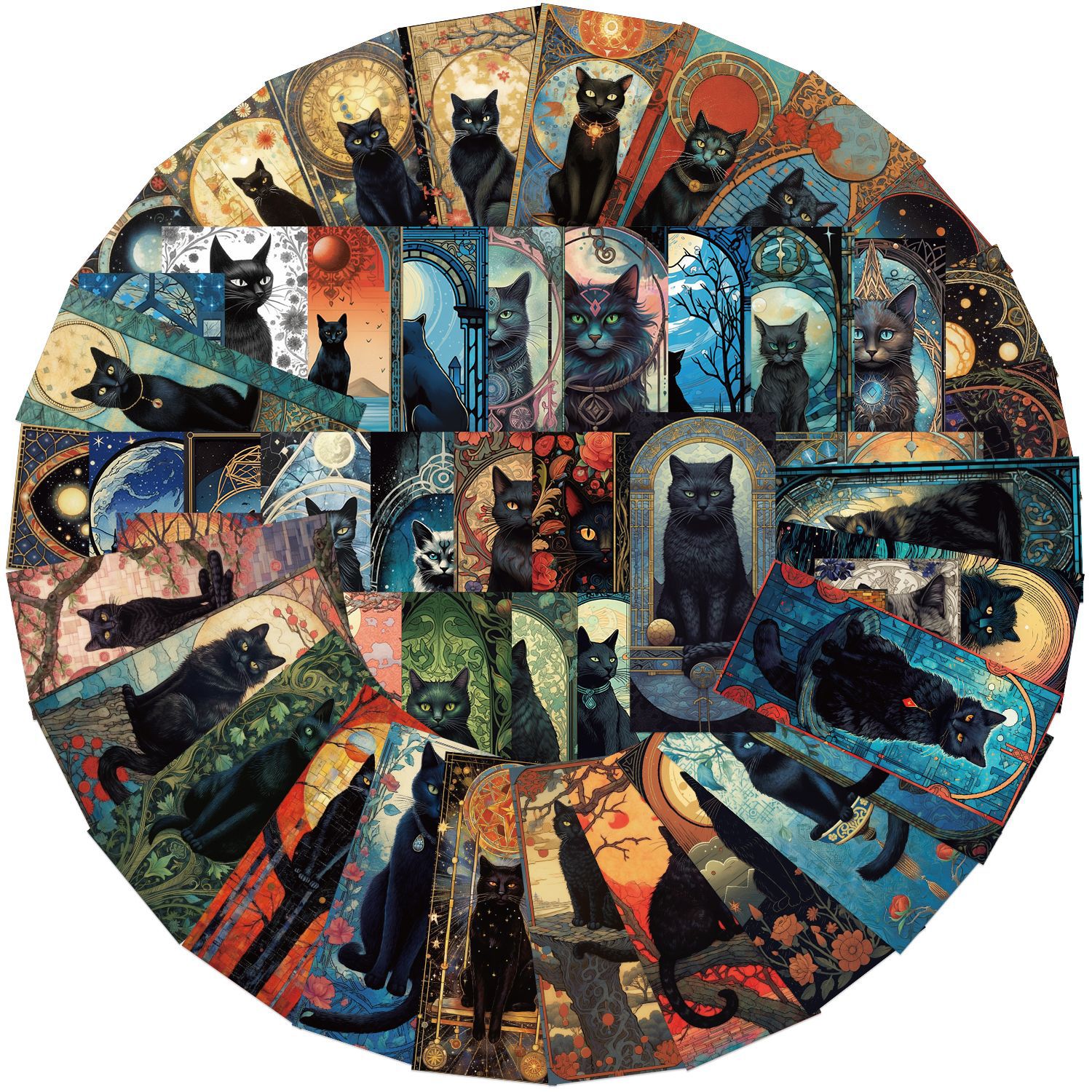 60PCS Dark Gothic Black Cat Ho – Flooring Home Decor Bewertung und Preis