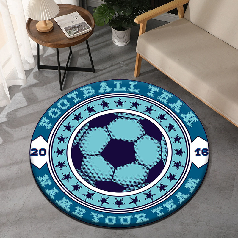 Soccer Theme Round Carpet Spor – Home Decor Retailers Bewertung und Preis