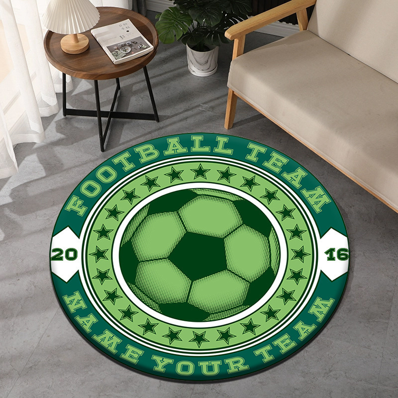 Soccer Theme Round Carpet Spor – Home Decor Retailers Bewertung und Preis
