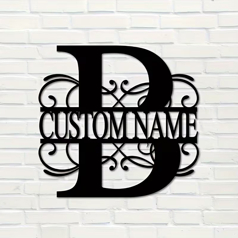 Classic Custom Monogram Metal  – Home Decor Wall Art Bewertung und Preis