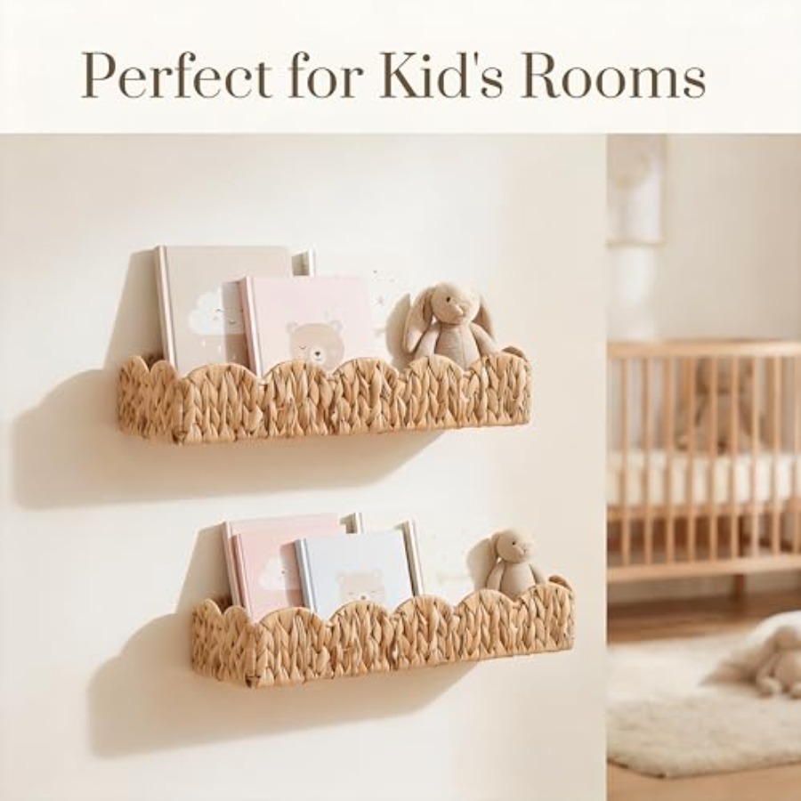 Nursery Book Shelves Scalloped – Floating Shelves Bewertung und Preis